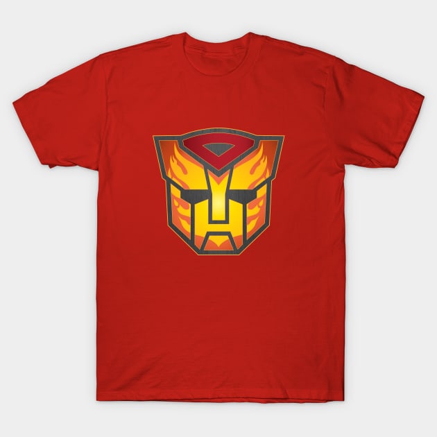 Transformers Hot Rod / Rodimus Prime G1 Autobot Logo Symbol T-Shirt by MiTs